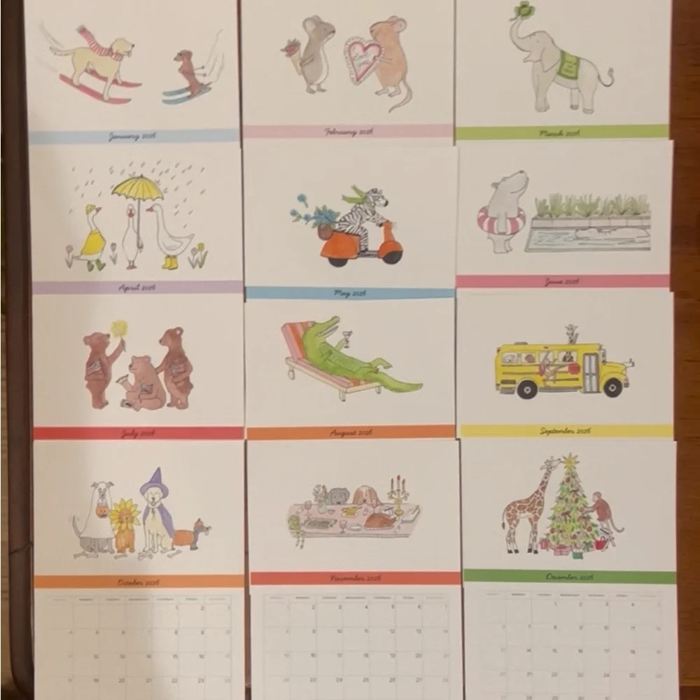 2026 Handmade Illustrated Calendar